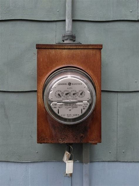 electrical box rust outside|electric meter box rusted.